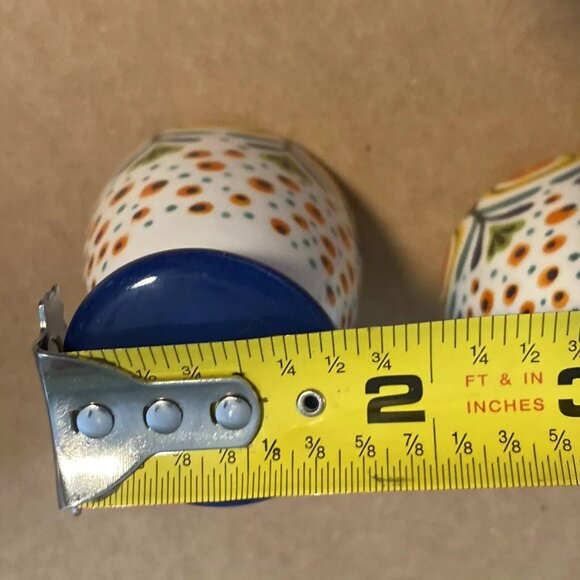 Polemedia Spring Flowers Polish Pottery Salt Pepper Multicolor  Floral Ceramic - Picture 9 of 11